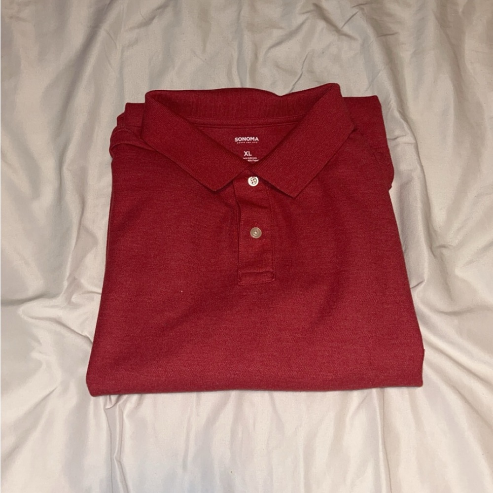 red XL Sonoma collared shirt